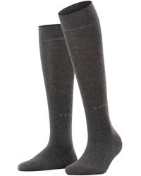 Esprit - Basic Pure Knie-hoge Sokken Duurzaam Biologisch Katoen Zwart Grijs Marineblauw Dunne Lange Sok Effen Voor Alle - Lyst