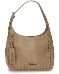 Pepe Jeans - Camper Backpack Casual Beige 20 X 25.5 X 10 Cm Faux Leather - Lyst