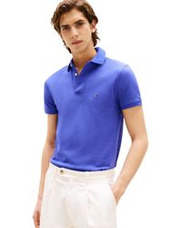 Tommy Hilfiger - Short Sleeve Polo Shirts In Slim Fit With Stretch And Organic Pique Cotton - Lyst