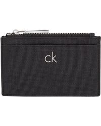 Calvin Klein - Donna Porta Carte Daily Cardholder con Zip - Lyst