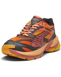 PUMA - Mens Velophasis Layers X Pleasures Lace Up Sneakers Shoes Casual - Black, Orange, Black, Orange, 8 - Lyst