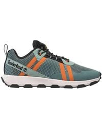 Timberland - Low Sneaker Winsor Trail Grün Textil recycelt - Lyst