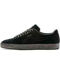 PUMA - S Suede Classic X Chain Court Trainers Black 3.5 Uk - Lyst
