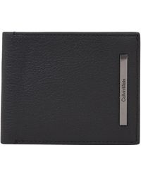 Calvin Klein - Wallet Modern Bar Bifold Leather - Lyst