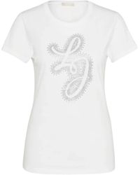 Liu Jo - T-Shirt Donna Liujo wa4051js923-q9979 Bianco - Lyst