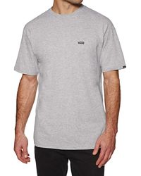 Vans - Left Chest Logo Tee T - Shirt, Grau (Athletic Heather), X-Large - Lyst