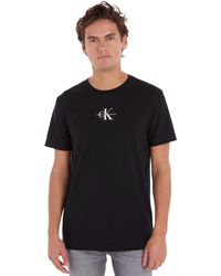Calvin Klein - Jeans Camiseta de ga Corta para Hombre Monologo Regular de Algodón Orgánico - Lyst
