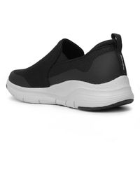 Skechers Arch Fit Banlin Trainers,black Mesh/white Synthetic/trim,5.5 ...