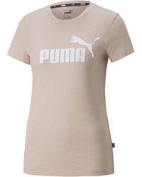 PUMA - ESS Logo Heather T-shirt pour femme - Lyst