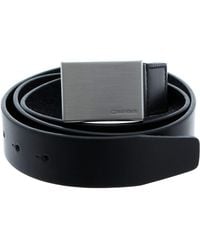 Calvin Klein - Black Elastic Belt For - Silver Colour Metal Buckle - 110cm / 43.3" Length - Lyst