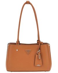 Guess - Meridian Shoulder Satchel Hand Bag - Lyst