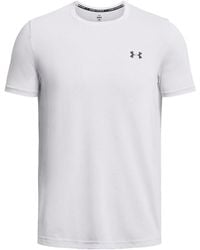Under Armour - S Tech Vent Geode Short Sleeve T-shirt Top White/black Xl - Lyst