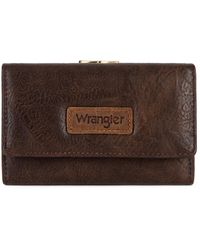 Wrangler - Portafogli a tre ante per le donne piccolo porta carte di credito - Lyst