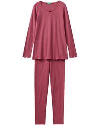 Benetton - Pig(mesh+pant) 3ga23p029 Pajama Set - Lyst