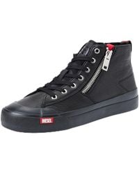 DIESEL - _athos S-athos Zip Sneakers_shoes_black_42.5 Eu - Lyst