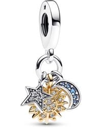 PANDORA - Moments 762676C01 breloque triple pendentif - Lyst