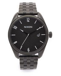 Nixon - Kensington Leather Gold/black Casual Designer 's Watch - Lyst