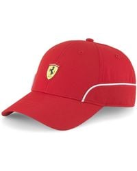PUMA - S Scuderia Ferrari Race Baseball Cap Rosso Corsa One Size, - Lyst
