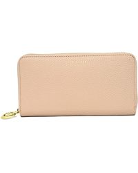 Ted Baker - Freidaa Ring Puller Bifold Leather Matinee Purse In Natural - Lyst