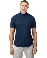 Ben Sherman - Organic Cotton Oxford Shirt Xs Dark Navy - Lyst
