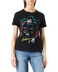 Desigual - TS_Faces T-Shirt - Lyst