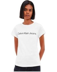 Calvin Klein - Jeans S/s T-shirts Voor - Lyst