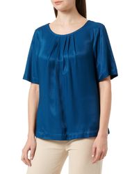 S.oliver - Bluse Kurzarm Blue Green 44 - Lyst