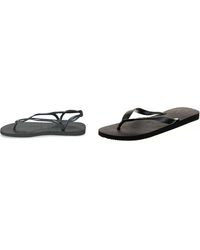 Havaianas - , , Luna, Beach Sandals, Black, 6/7 Uk Adult's Flip Flops, Black - Lyst