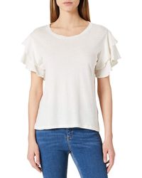 Mexx Flutter Sleeve Linen T-Shirt - Multicolore