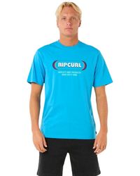 Rip Curl - Surf Revival Yo Mumma Short Sleeve T-shirt L Blue - Lyst