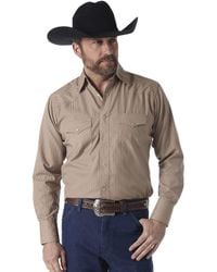 Wrangler - 's Sport Western Two Pocket Long Sleeve Snap Shirt - Lyst