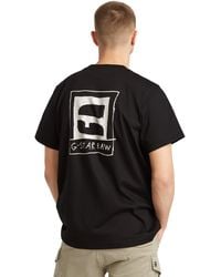 G-Star - Handgeschreven Back Print Losse R T T-shirt - Lyst