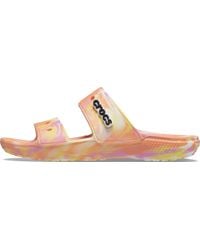 Crocs™ - Classic Marbled Sandal Clog - Lyst