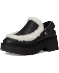 UGG - Esmee Leather Clog Sheepskin Shoes - Lyst