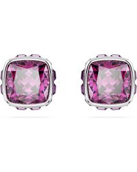Swarovski - Birthstone ohrstecker, kissenschliff, februar - Lyst