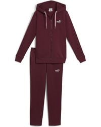 PUMA - Metallic Hooded Sweat Suit Fl Op - Lyst
