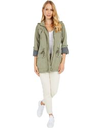 Levi's The Jess Cotton Fishtail Hooded Parka Jacket in Army Green (Green) -  Save 20% | Lyst
