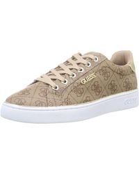 Guess - Beckie S Beige/brown Trainers-uk 4 / Eu 37 - Lyst