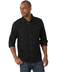 Wrangler - Iconic Regular Fit Snap Shirt Hemd mit Button-Down-Kragen - Lyst