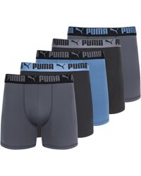 PUMA - 5 Pack Performance Boxer Briefs - Lyst
