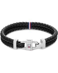 Tommy Hilfiger - Jewelry Bracelet pour avec Cuir Marron et Fermoir en Acier Inoxydable - 2790363 - Lyst