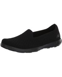 skechers loafers womens black