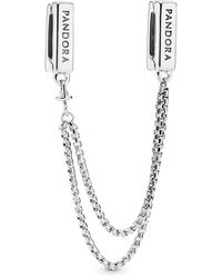 PANDORA - Moments Sterling Silver Family Tree Hearts Cubic Zirconia Pendant Necklace - Lyst