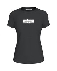 Calvin Klein - Outlined Slim Tee J20j223625 S/s T-shirt - Lyst
