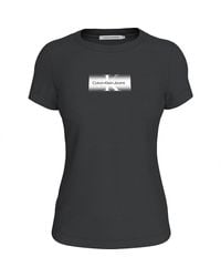 Calvin Klein - Slim Fit Short Sleeve Round Neck T-shirt - Lyst