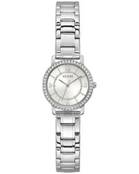 Guess - Analog Quartz Watch With Stainless Steel Strap Gw0468l1 - Lyst