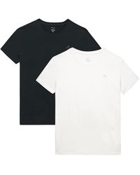 GANT - C-neck T-shirt 2-pack - Lyst