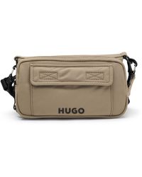 HUGO - S Rikard Crossbody Multi-pocket Crossbody Bag With Contrast Branding - Lyst