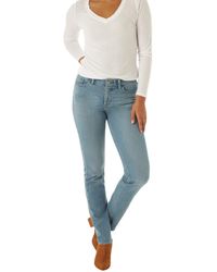 Lee Jeans - Womens Ultra Lux Mid-rise Slim Fit Straight Leg Jeans - Lyst