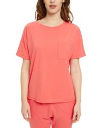 Esprit - Cosy Melange Sus Shirt S_slv Pajama Top - Lyst
